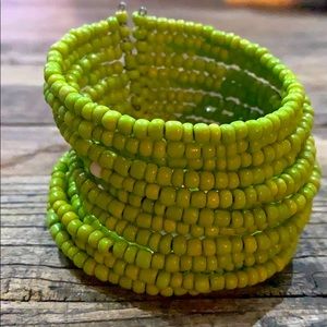 Green beaded bracelet!